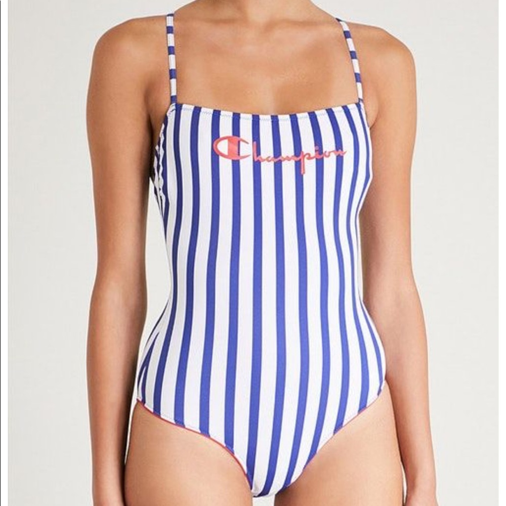 Red, white, and blue champion one piece
